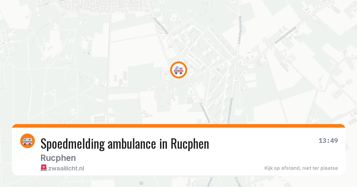 Spoedmelding ambulance in Rucphen — 6 mei 2026