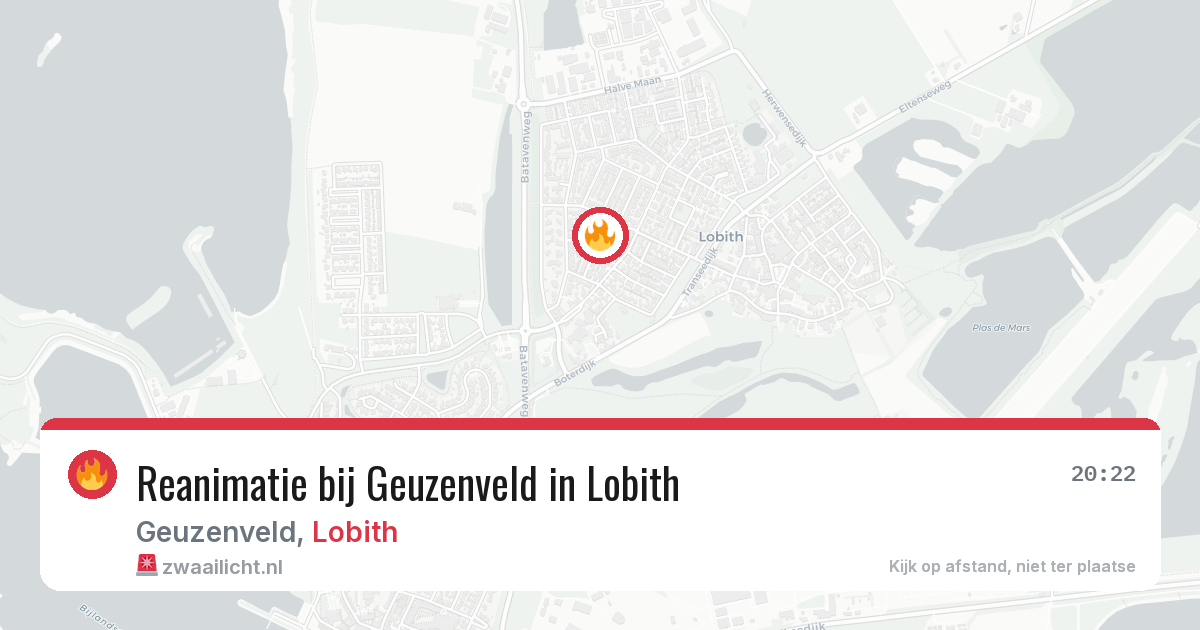 Reanimatie bij Geuzenveld in Lobith — 19 jul 2026