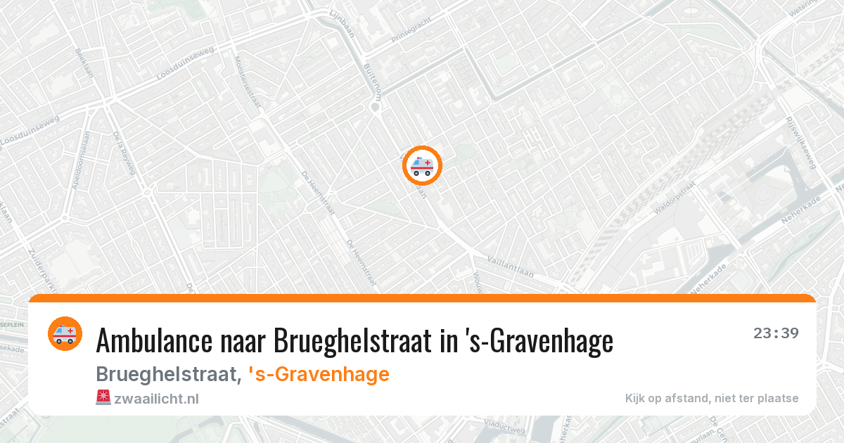Ambulance naar Brueghelstraat in 's-Gravenhage — 1 apr 2026