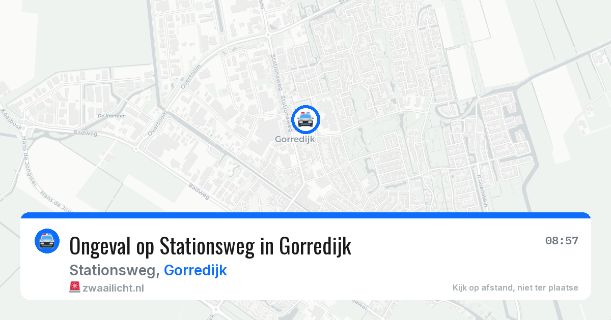 Ongeval op Stationsweg in Gorredijk — 23 mrt 2026