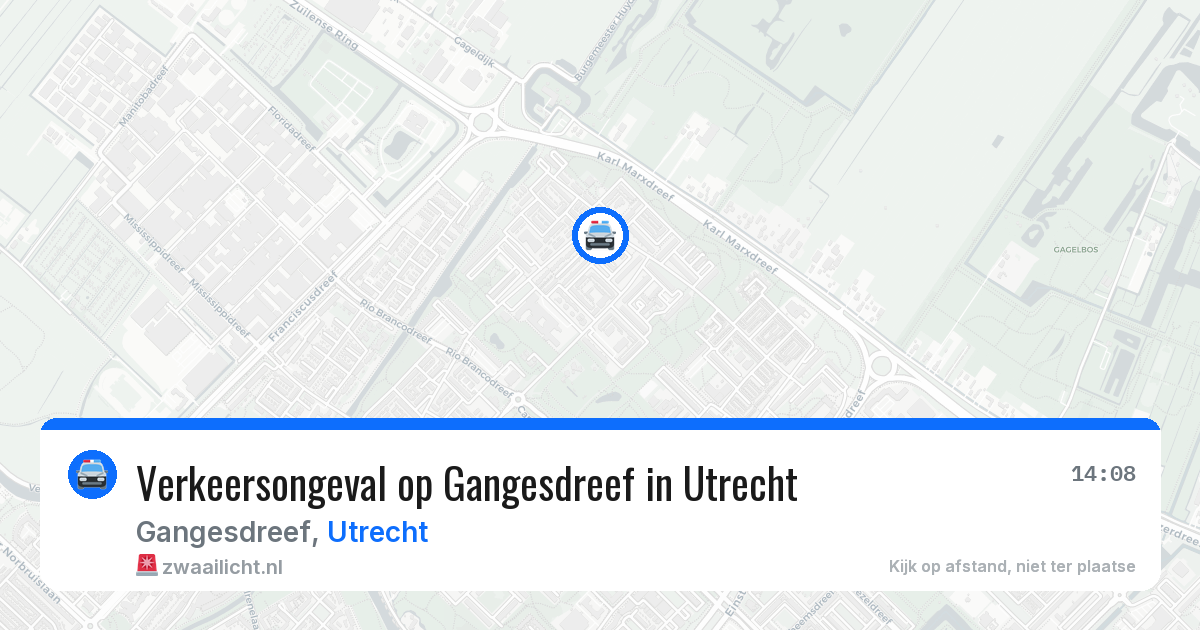 Verkeersongeval op Gangesdreef in Utrecht — 6 mei 2026