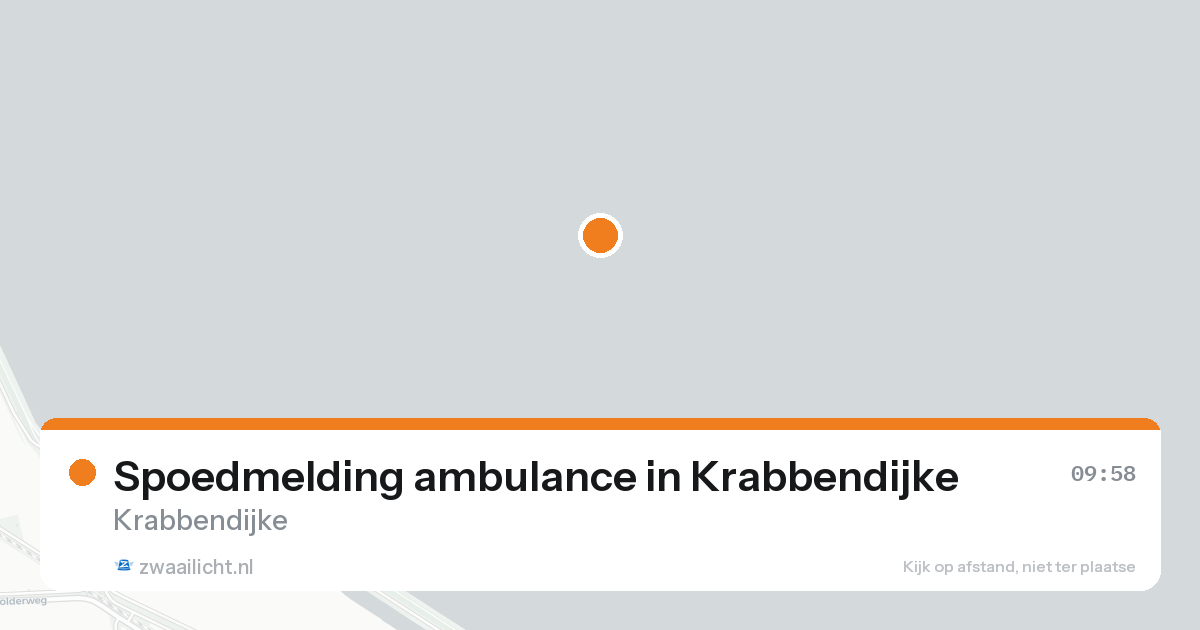 Spoedmelding ambulance in Krabbendijke — 23 aug 2026