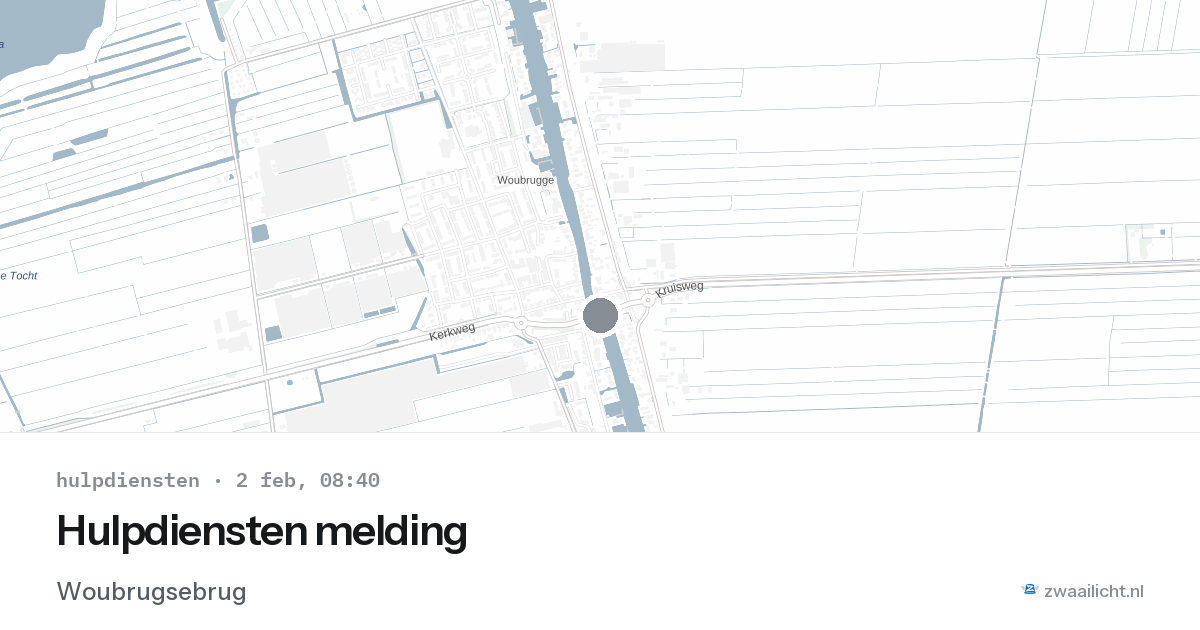 Hulpdiensten melding — 2 feb 2026