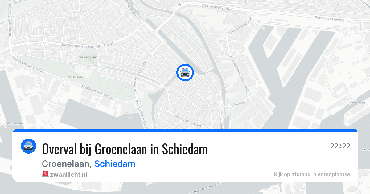 Overval bij Groenelaan in Schiedam — 7 aug 2026