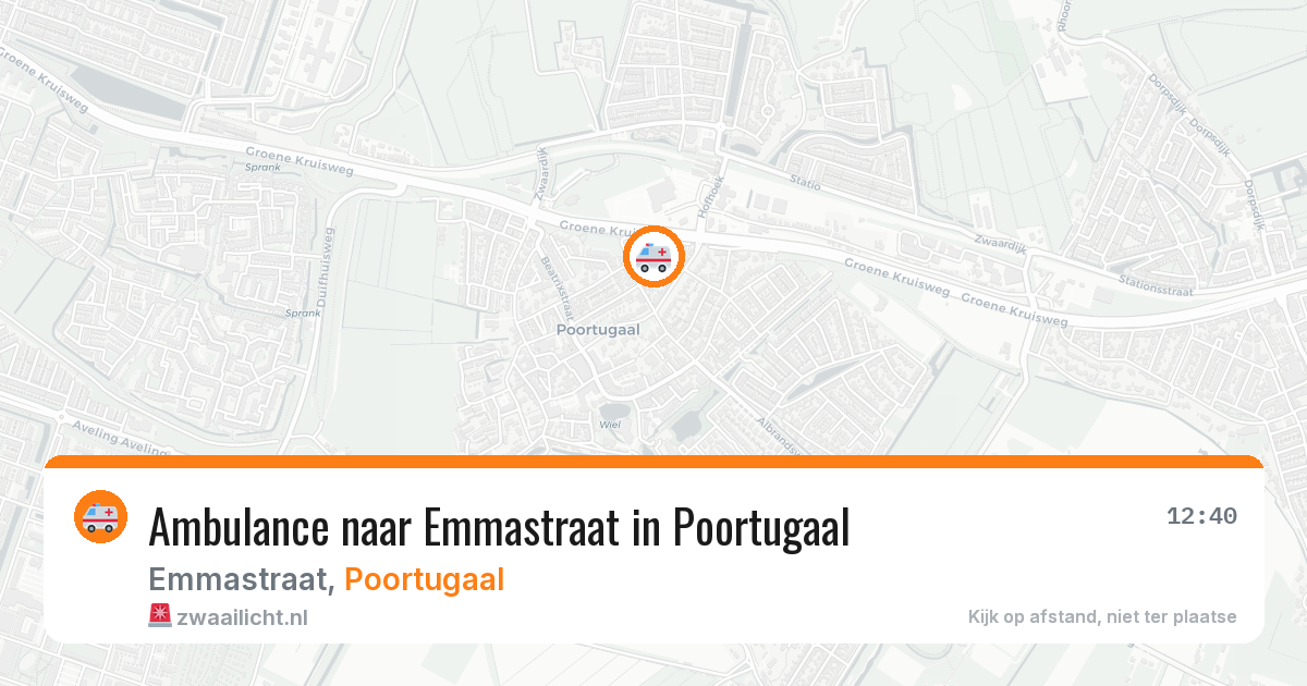 Ambulance naar Emmastraat in Poortugaal — 7 mei 2026
