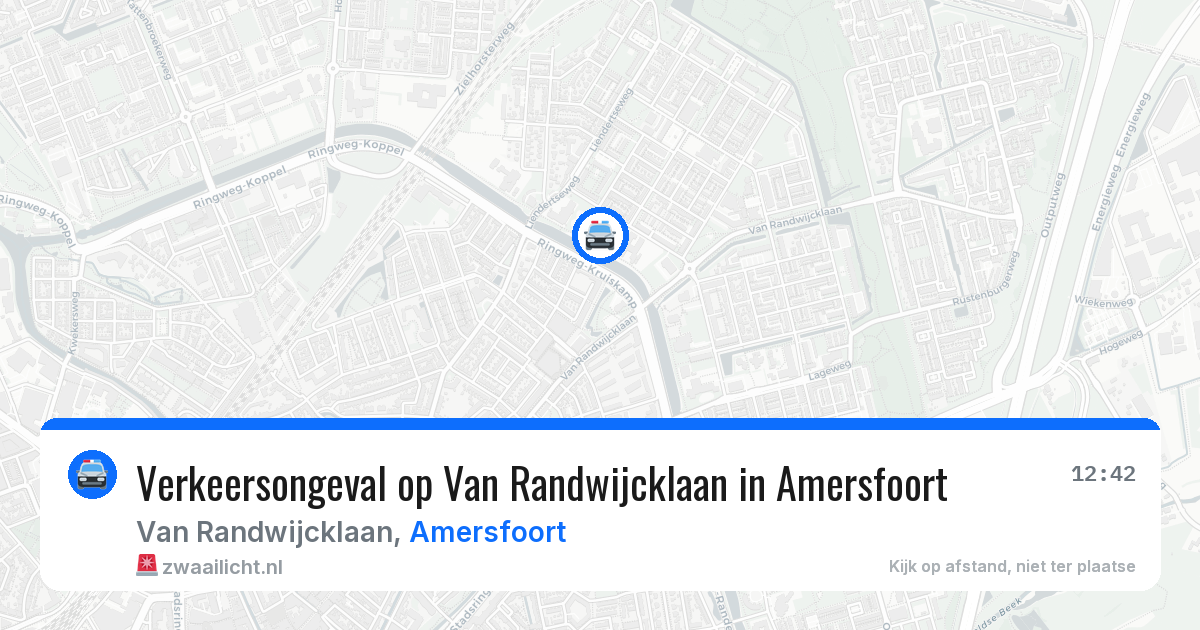 Verkeersongeval op Van Randwijcklaan in Amersfoort — 21 jan 2026