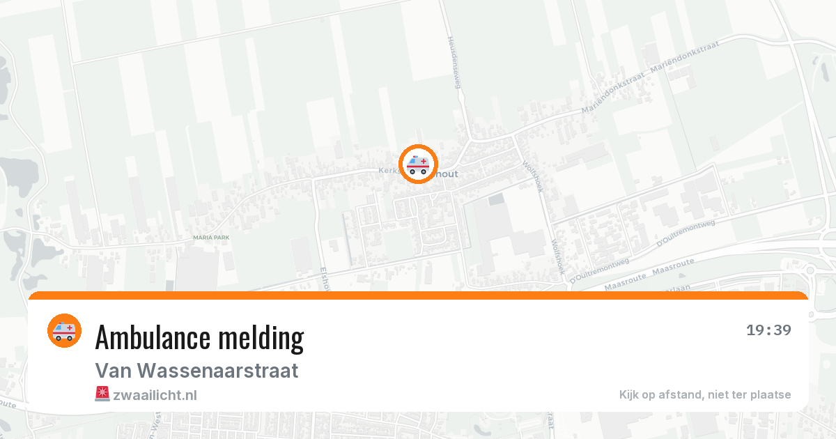 Ambulance melding — 20 mei 2026