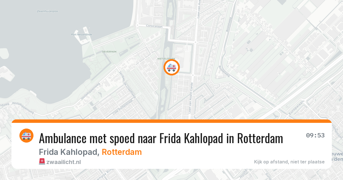 Ambulance met spoed naar Frida Kahlopad in Rotterdam — 30 jun 2026
