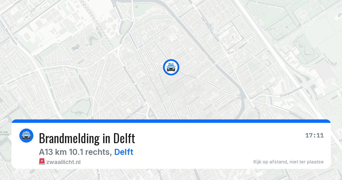 Brandmelding in Delft — 19 jun 2026