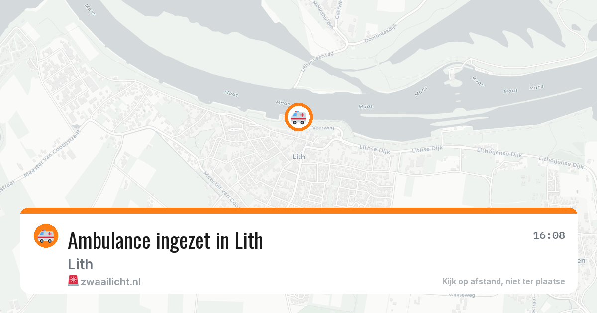 Ambulance ingezet in Lith — 7 jun 2026
