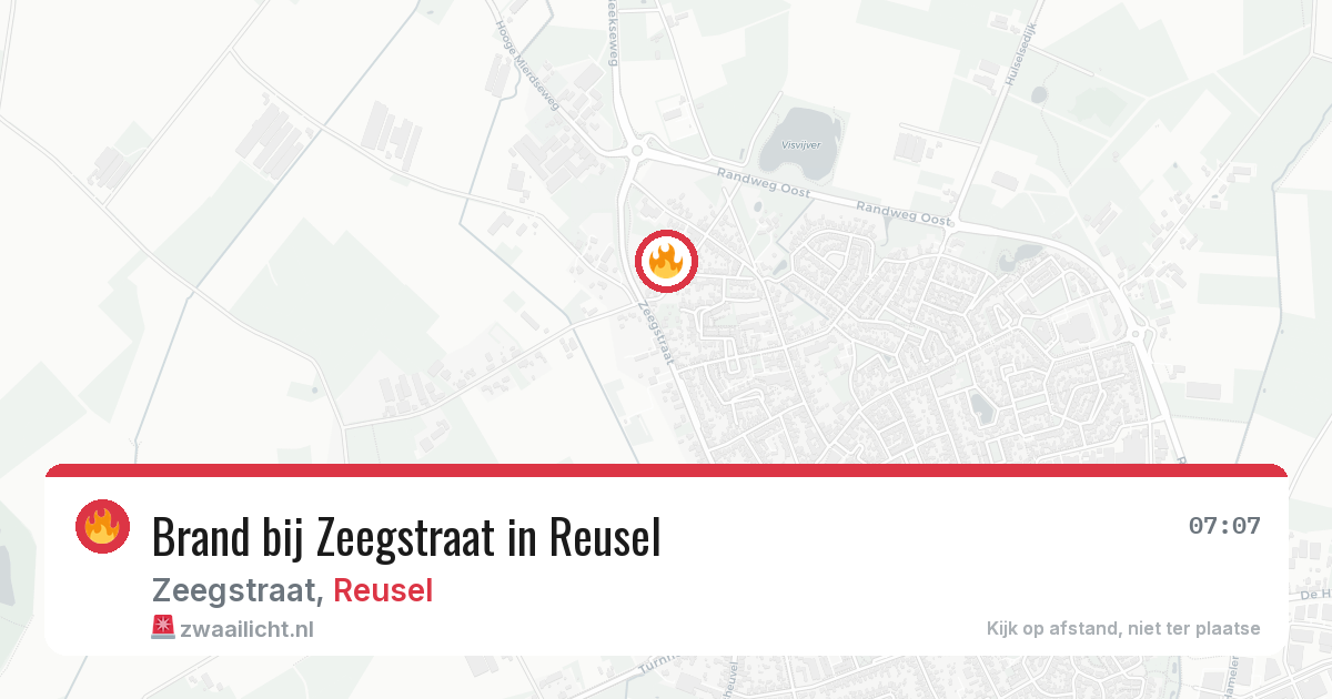 Brand bij Zeegstraat in Reusel — 31 mei 2026