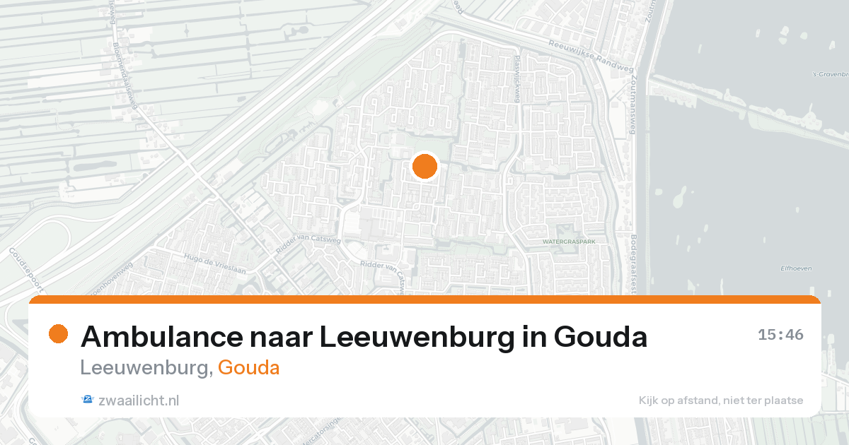 Ambulance naar Leeuwenburg in Gouda — 30 jan 2026