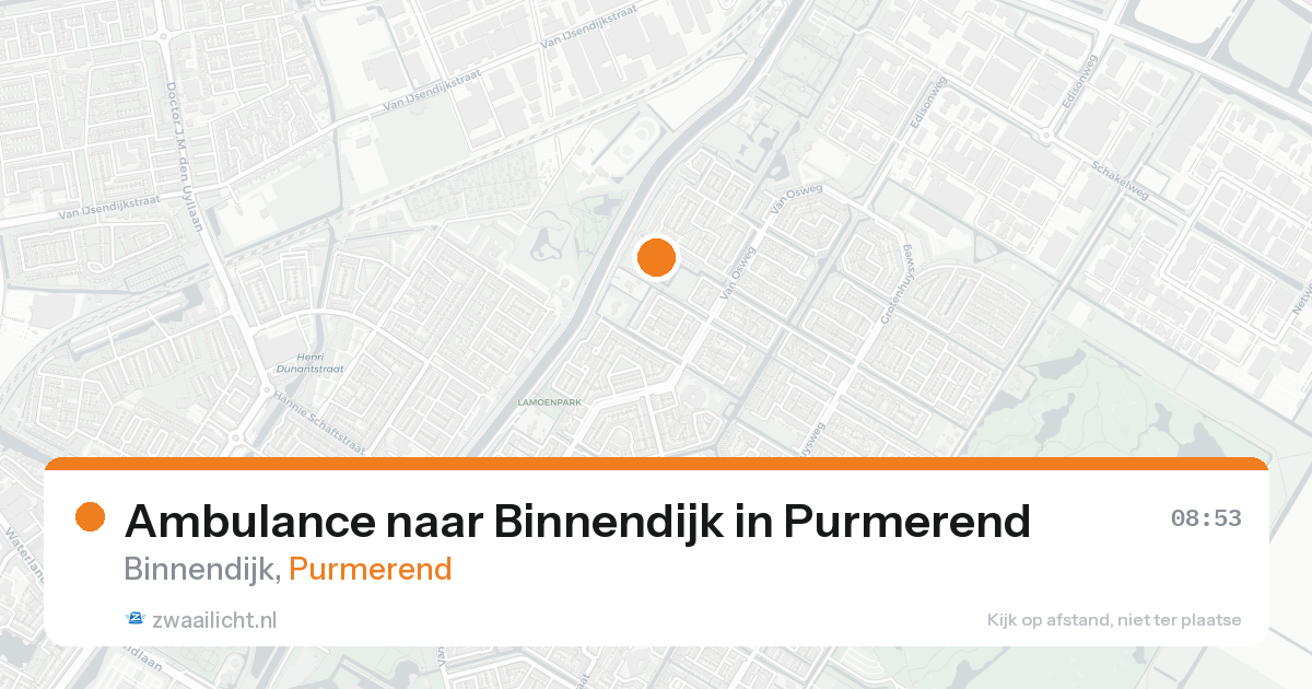 Ambulance naar Binnendijk in Purmerend — 7 jun 2026