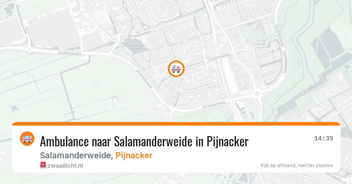 Ambulance naar Salamanderweide in Pijnacker — 10 mei 2026