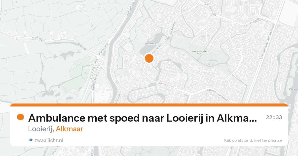 Ambulance met spoed naar Looierij in Alkmaar — 8 jun 2026