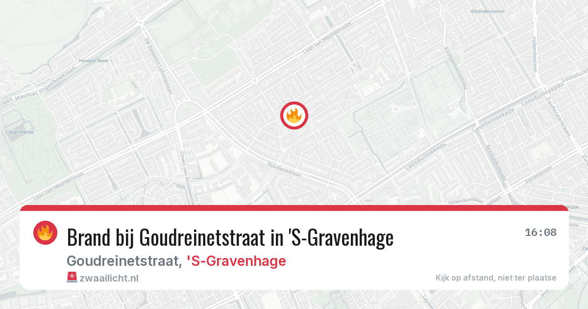 Brand bij Goudreinetstraat in 'S-Gravenhage — 13 mei 2026