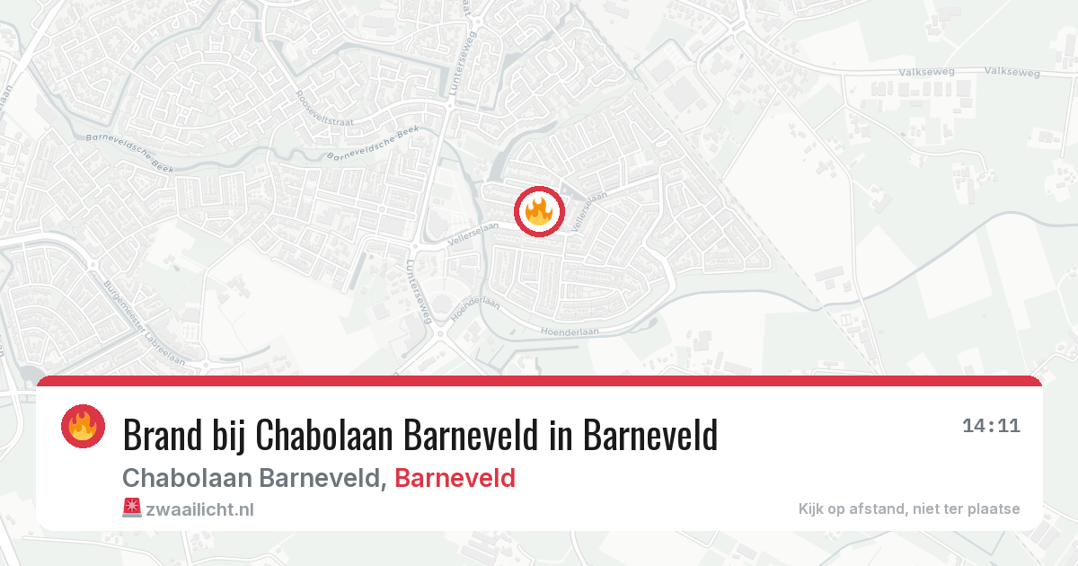 Brand bij Chabolaan Barneveld in Barneveld — 22 jul 2026