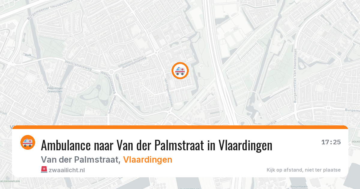 Ambulance naar Van der Palmstraat in Vlaardingen — 8 feb 2026