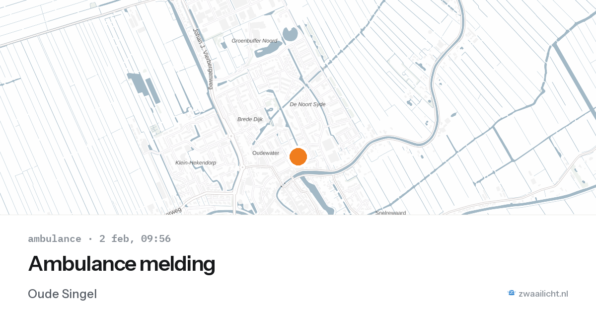 Ambulance melding — 2 feb 2026