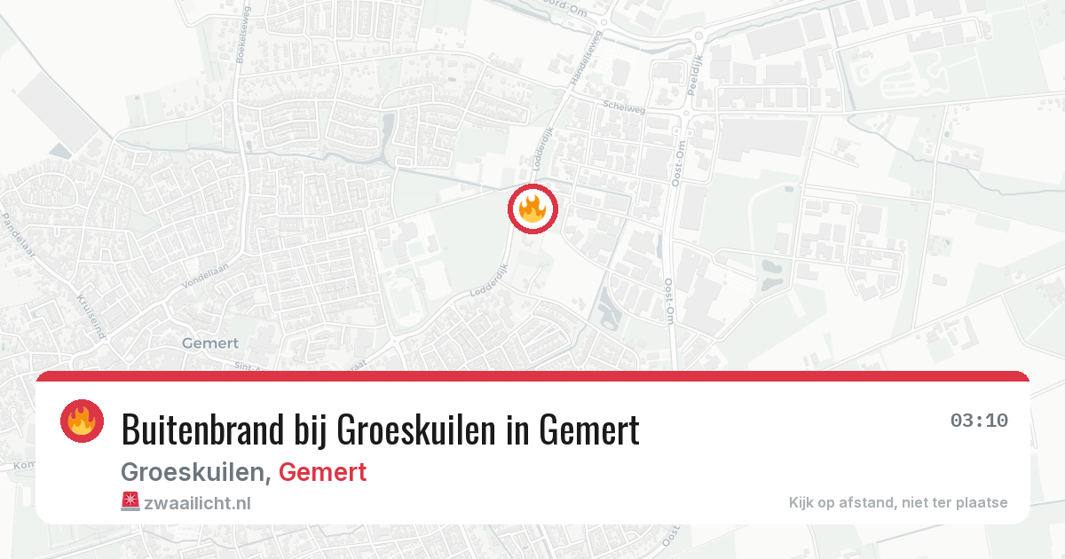 Buitenbrand bij Groeskuilen in Gemert — 8 aug 2026