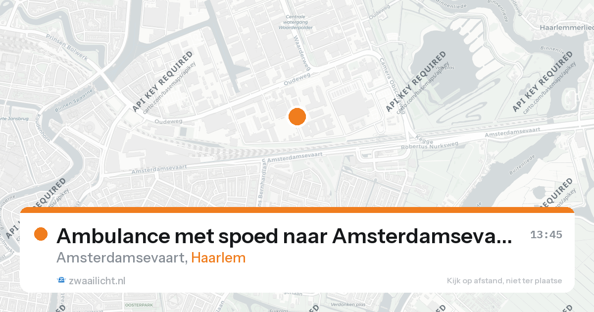 Ambulance met spoed naar Amsterdamsevaart in Haarlem — 26 aug 2026