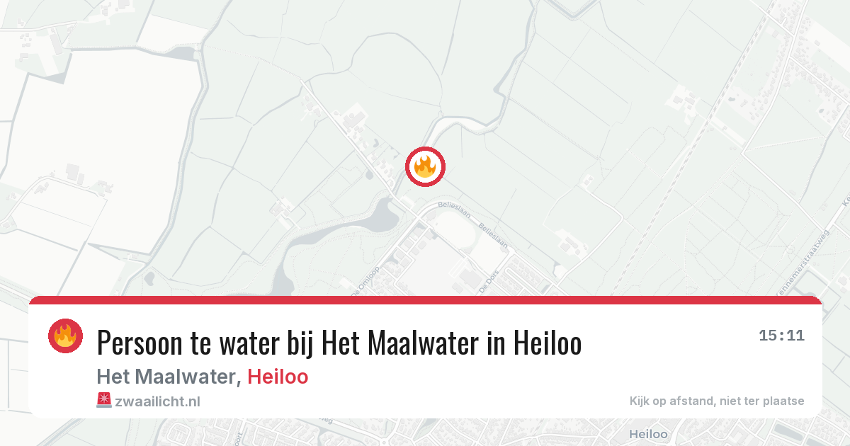 Persoon te water bij Het Maalwater in Heiloo — 22 mei 2026