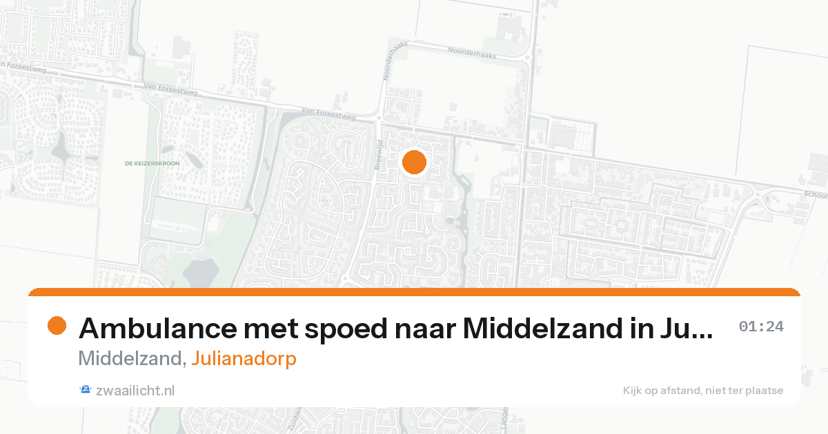 Ambulance met spoed naar Middelzand in Julianadorp — 2 jun 2026