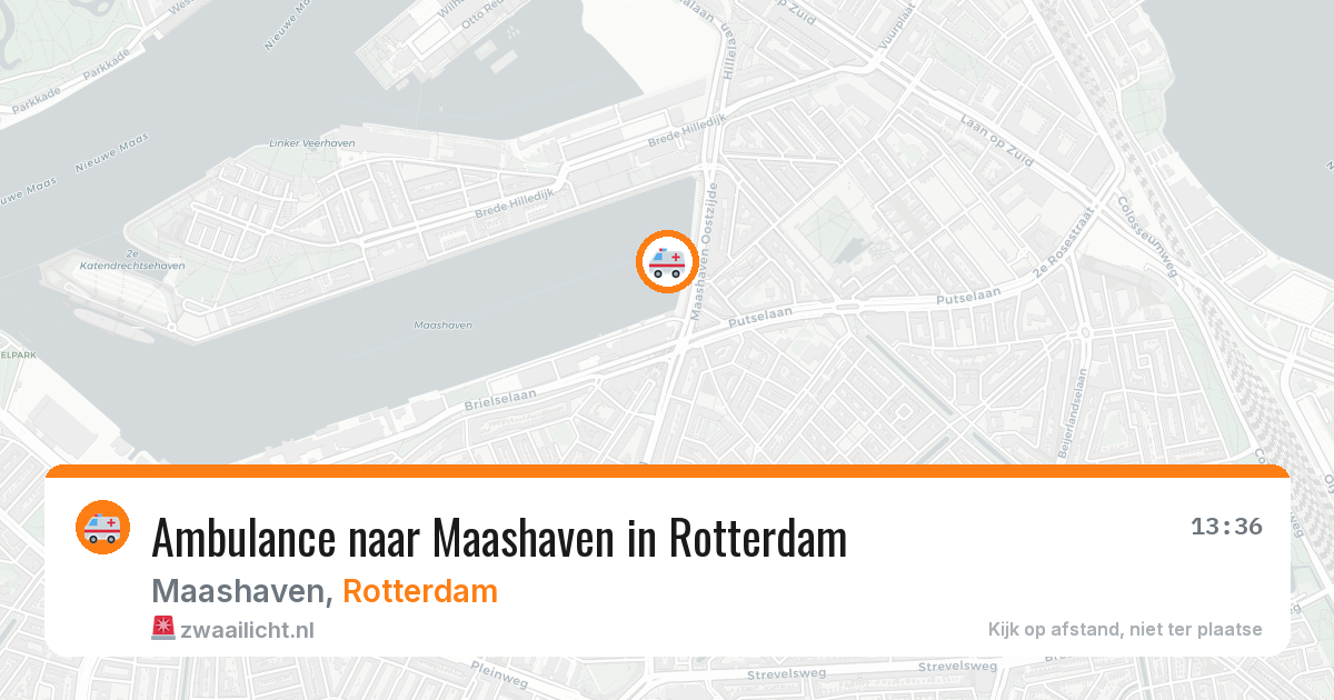 Ambulance naar Maashaven in Rotterdam — 3 jun 2026
