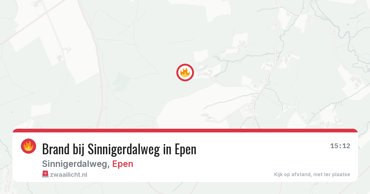 Brand bij Sinnigerdalweg in Epen — 7 mei 2026