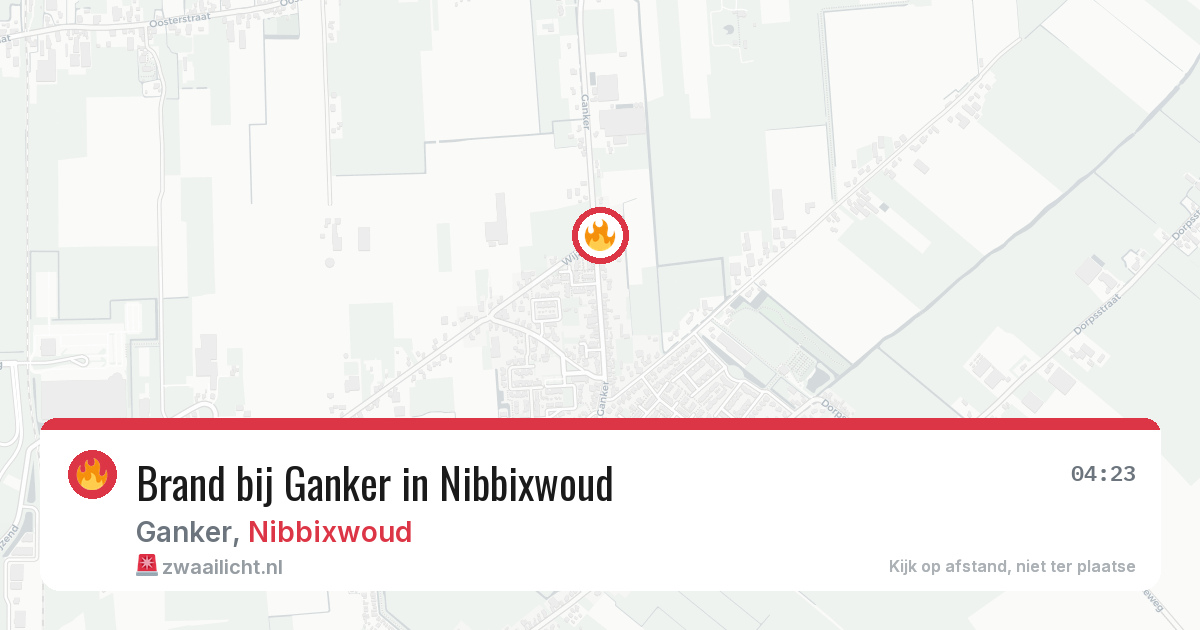 Brand bij Ganker in Nibbixwoud — 28 jun 2026
