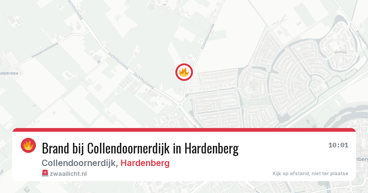 Brand bij Collendoornerdijk in Hardenberg — 28 jun 2026