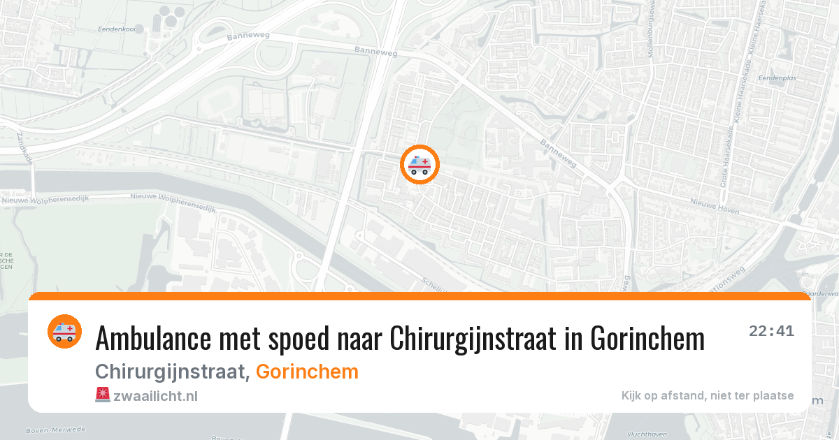 Ambulance met spoed naar Chirurgijnstraat in Gorinchem — 16 apr 2026