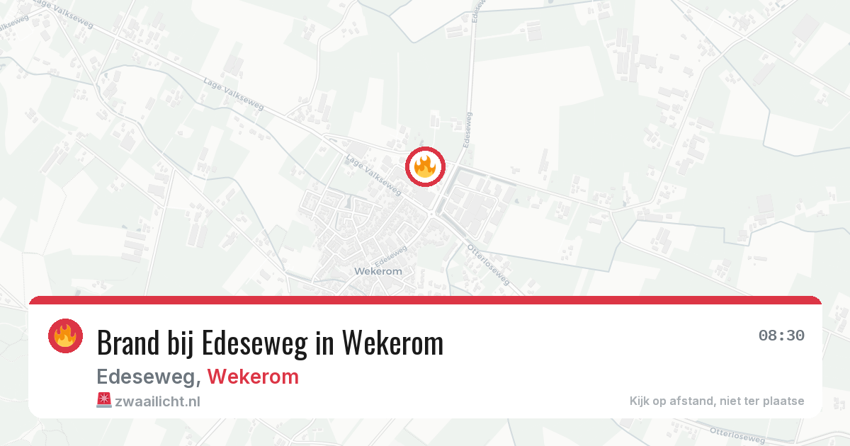Brand bij Edeseweg in Wekerom — 28 jun 2026