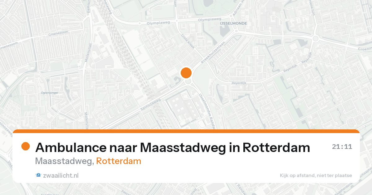 Ambulance naar Maasstadweg in Rotterdam — 30 jan 2026