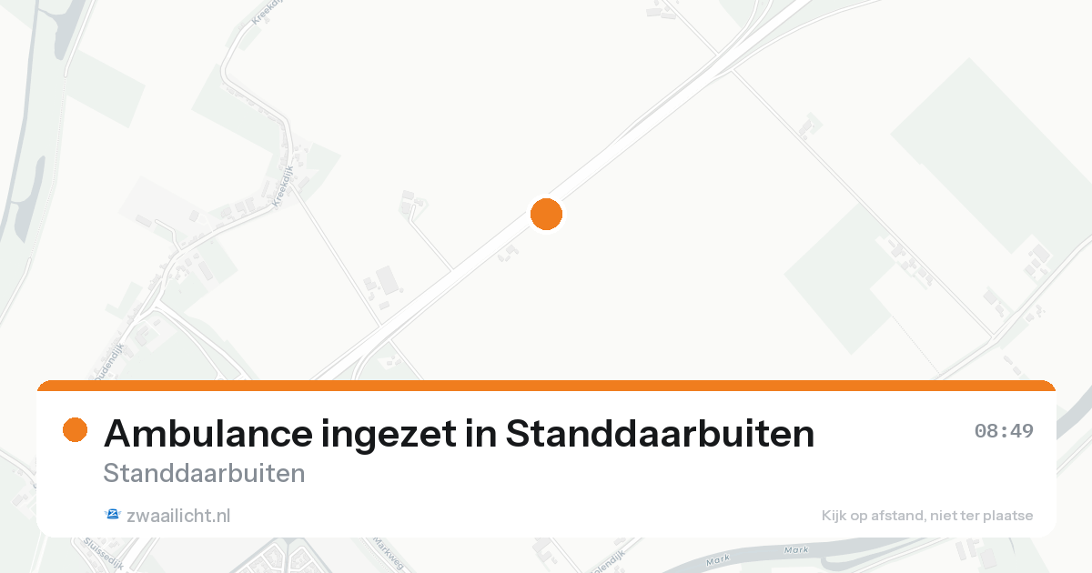 Ambulance ingezet in Standdaarbuiten — 21 aug 2026