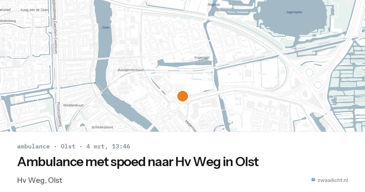 Ambulance met spoed naar Hv Weg in Olst — 4 mrt 2026