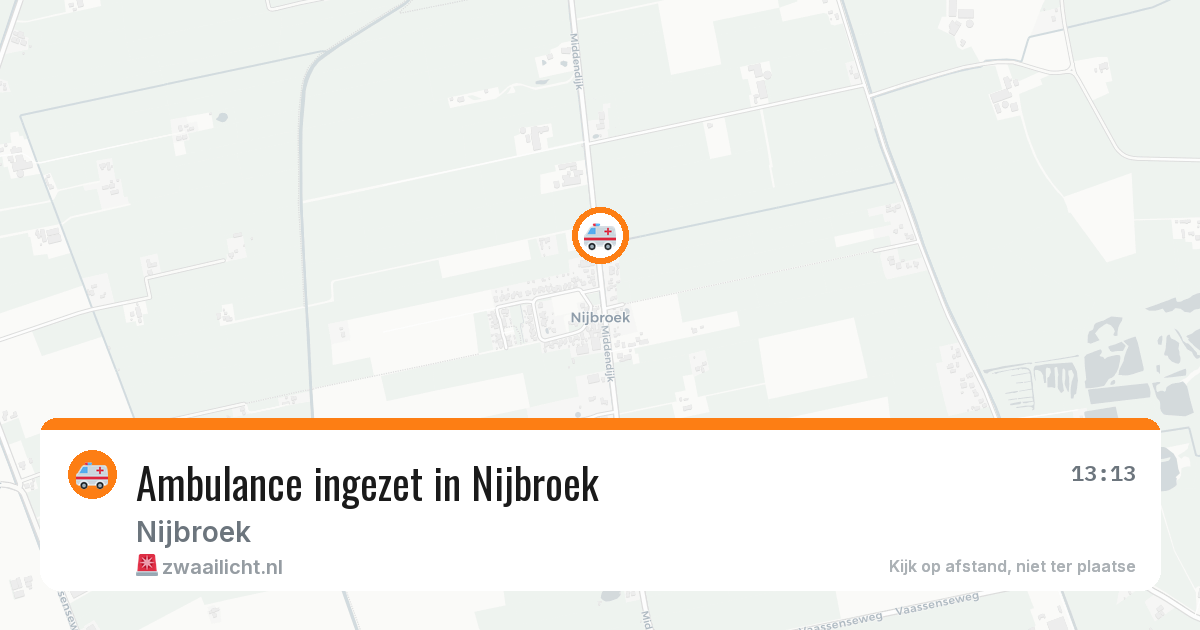 Ambulance ingezet in Nijbroek — 30 jan 2026