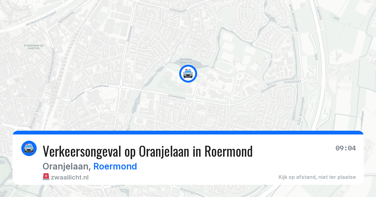 Verkeersongeval op Oranjelaan in Roermond — 17 apr 2026