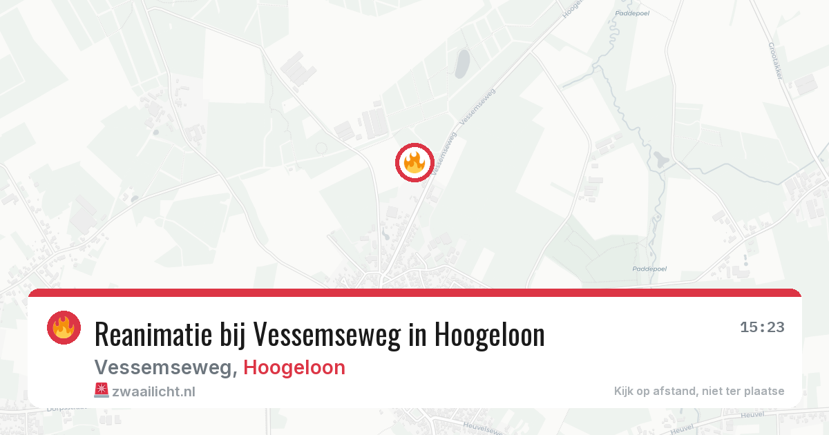 Reanimatie bij Vessemseweg in Hoogeloon — 7 apr 2026