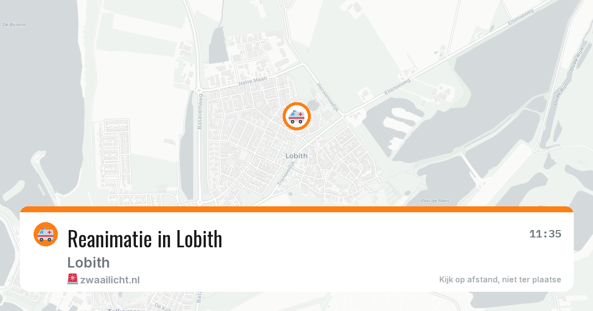 Reanimatie in Lobith — 5 aug 2026
