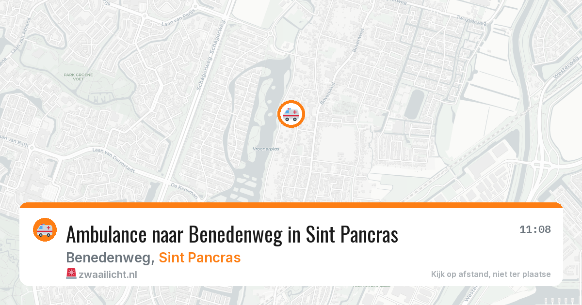 Ambulance naar Benedenweg in Sint Pancras — 24 mei 2026