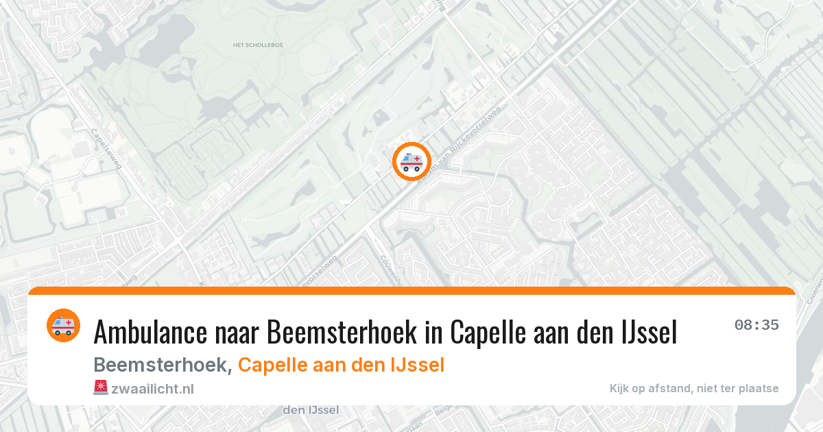 Ambulance naar Beemsterhoek in Capelle aan den IJssel — 11 aug 2026