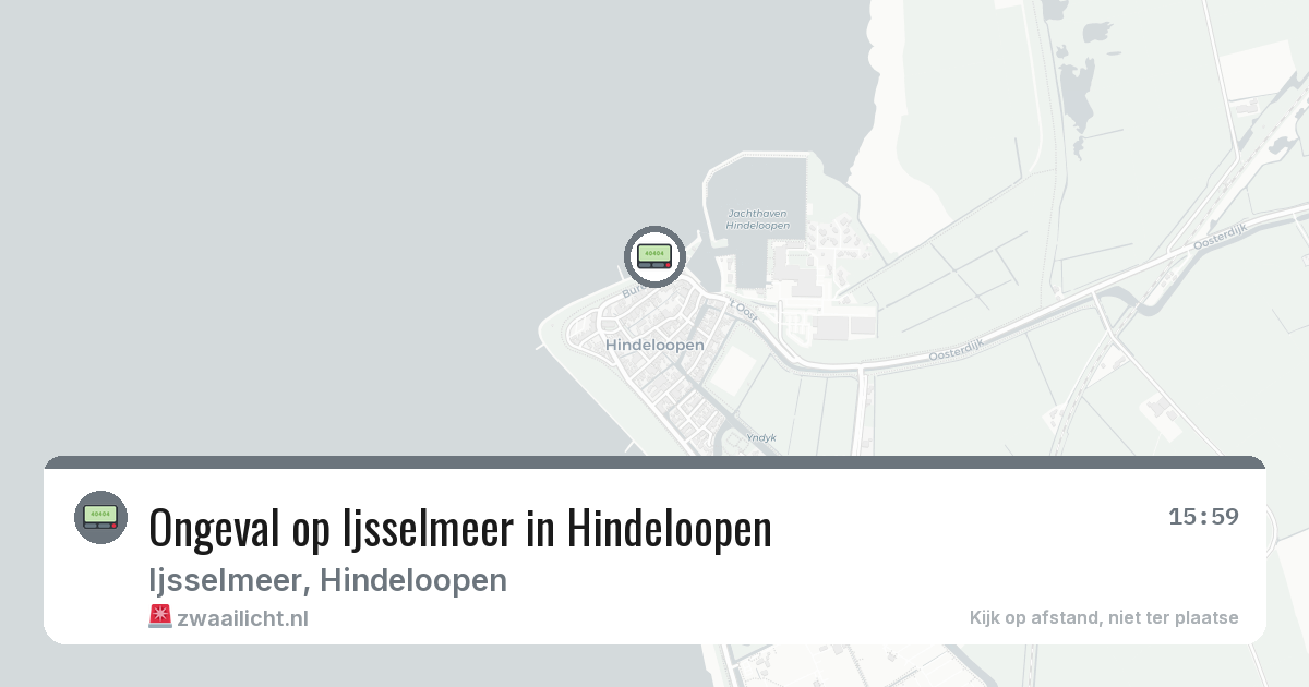 Ongeval op Ijsselmeer in Hindeloopen — 25 feb 2026