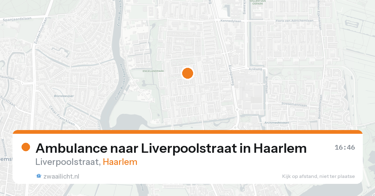 Ambulance naar Liverpoolstraat in Haarlem — 7 feb 2026