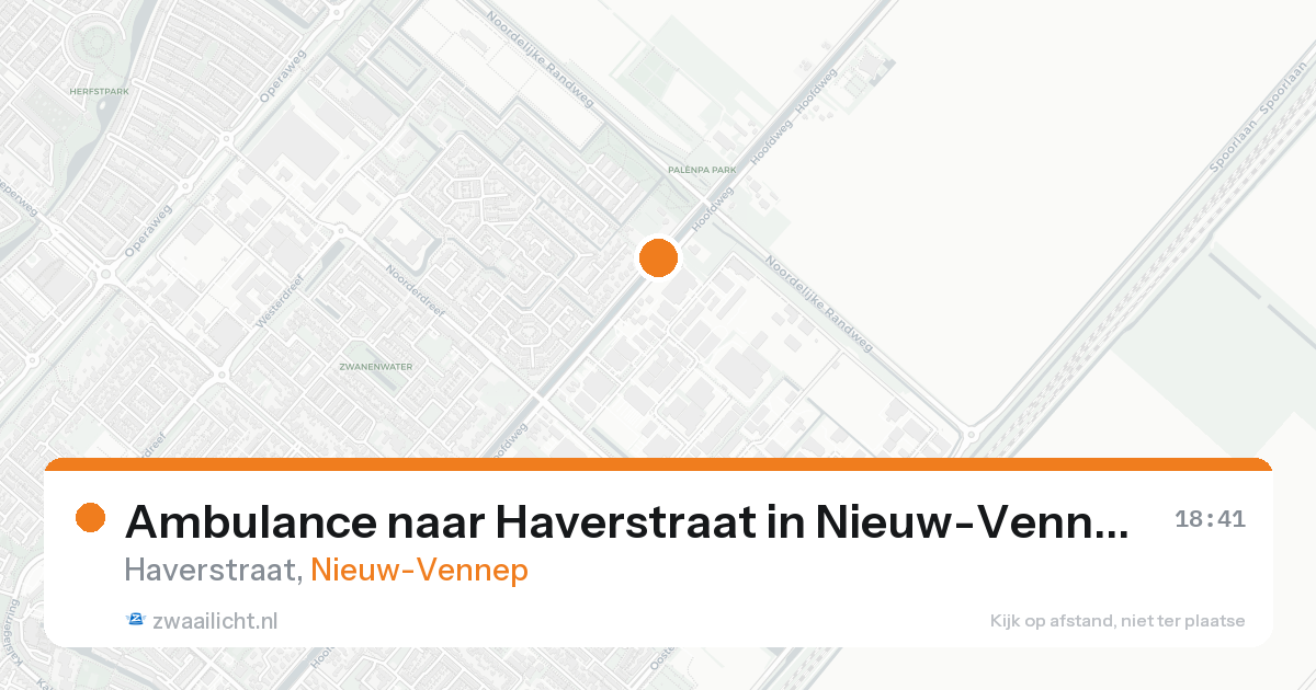 Ambulance naar Haverstraat in Nieuw-Vennep — 19 aug 2026
