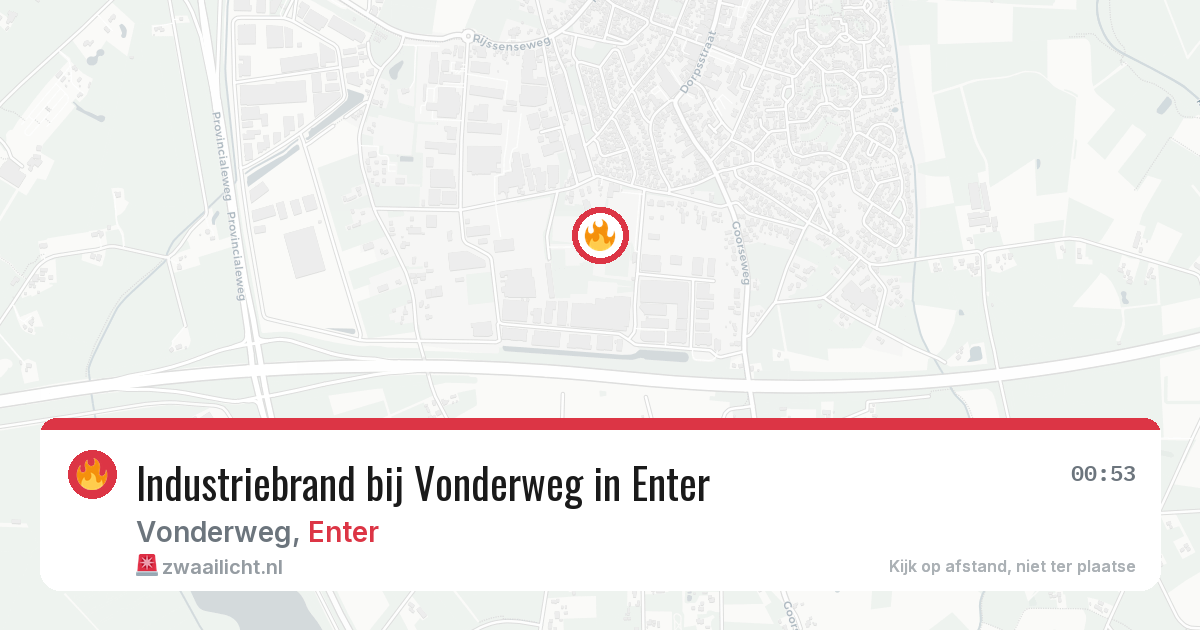 Industriebrand bij Vonderweg in Enter — 20 jan 2026