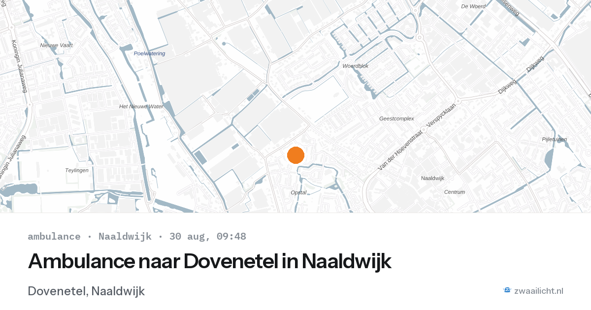 Ambulance naar Dovenetel in Naaldwijk — 30 aug 2026