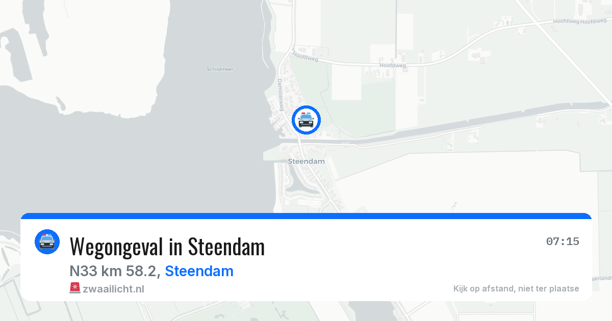 Wegongeval in Steendam — 23 jan 2026