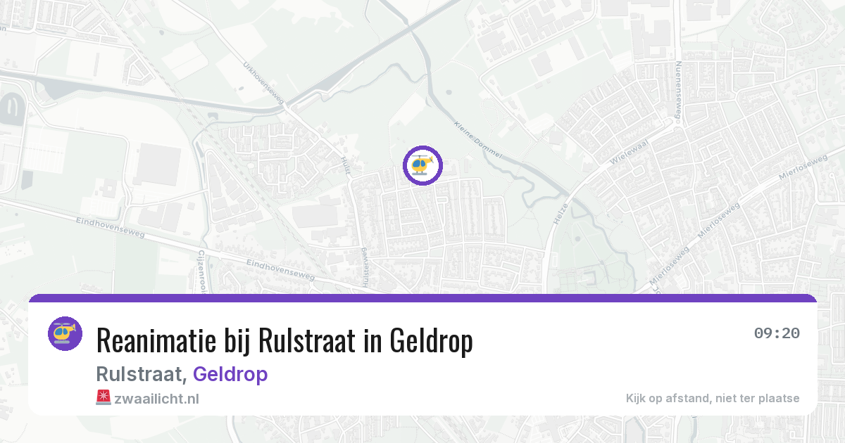 Reanimatie bij Rulstraat in Geldrop — 28 jul 2026