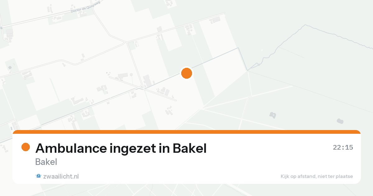 Ambulance ingezet in Bakel — 15 aug 2026